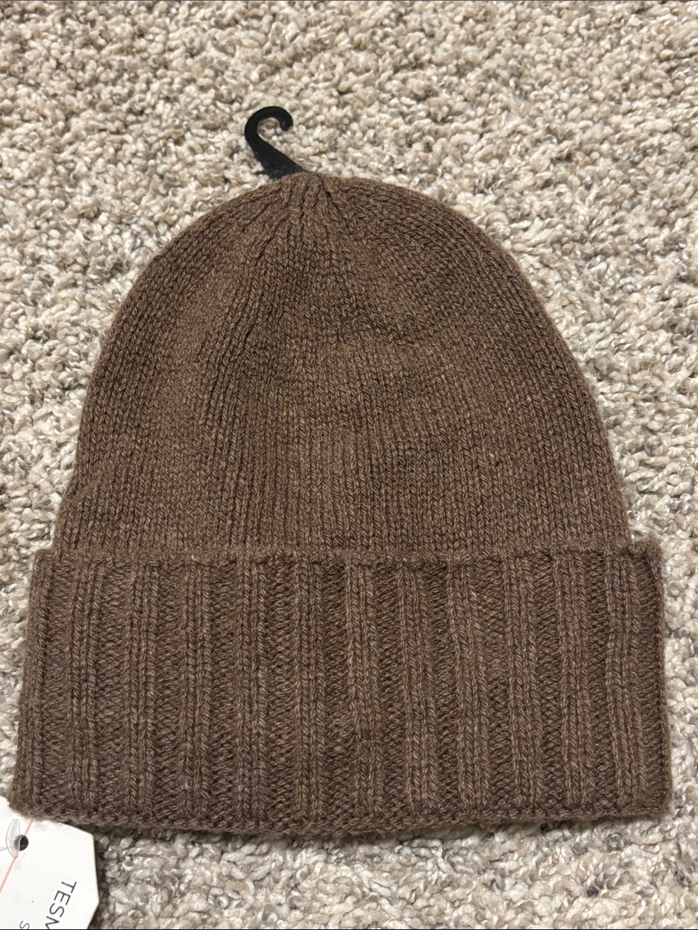 NWT Tesma Cashmere Ribbed Cuff Beanie